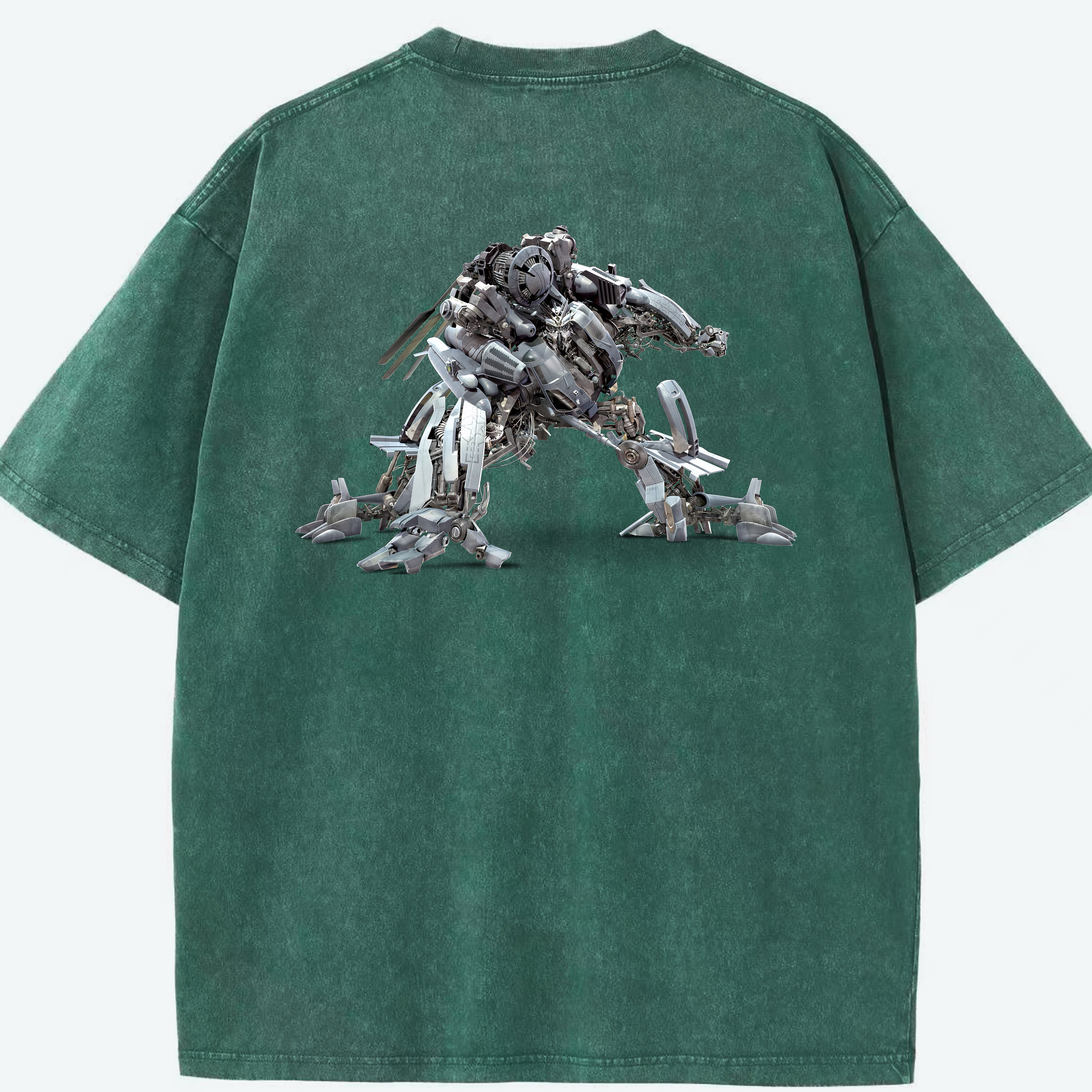 （画像用） Transformers トランスフォーマー 綿100% ヴィンテージ風 半袖Tシャツ（背面プリント）